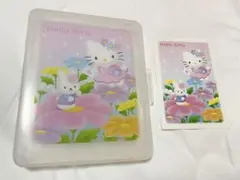 【美品】ハローキティ　郵便局レターセット　開封済 プラスチック ケース