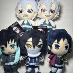 鬼滅の刃 chibi ぬいぐるみ 不死川実弥 無一郎 伊黒小芭内 冨岡義勇
