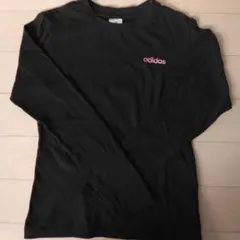 adidas ブラック 長袖カットソー　L