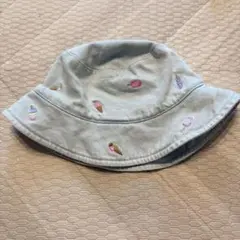 新品 未使用 50cm ギャップ GAP アイス 刺繍 バケハ バケットハットのサムネイル