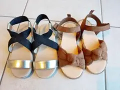 GLOBALWORK H&M キッズ サンダル 18cm 2足セット 18cmのサムネイル