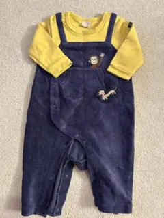 petit mainのおさるのジョージのロンパース