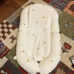 ケラッタ　レモン柄 ベッドインベッド ホワイト