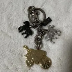 COACH コーチ チャーム キーホルダー ゴールド