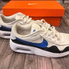 タケ様⭐︎NIKE エアーマックス SC 25.5ホワイト×ブルー スニーカー