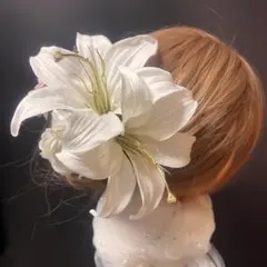 ha281 成人式 和装 髪飾り 着物 振袖 結婚式 ピンク くすみカラー