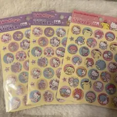 ミ*ュ様 サンリオ　ごほうびシール　3パックセット　サンリオキャラクターズ　キテ