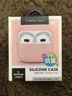 新品 AirPods 第3世代 抗菌 シリコンケース ピンク パステルカラー
