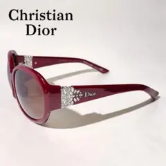 Christian Dior サングラス ボルドー ラインストーン ビジューのサムネイル