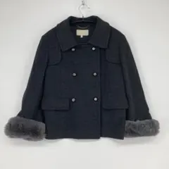 UNTITLED アンタイトル ファー付きダブルジャケットのサムネイル