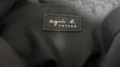 agnès b. VOYAGE 黒 レザー ショルダーバッグ