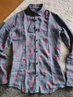 AJ アルマーニジーンズ　スリムフィット ドット柄シャツ Sのサムネイル