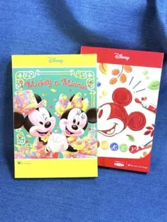 ミッキー・ミニー ハンドタオル 2枚セット
