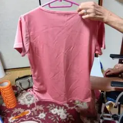 ピンク Mサイズ Tシャツ サイドドローストリング