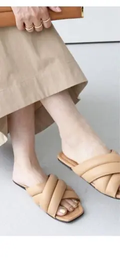 美品　マニータ　ドゥーズィエムクラス　サンダル　ベージュ　ミュール　ネブローニ 美品 マニータ ドゥーズィエムクラス サンダル ベージュ
