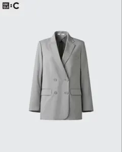 完売品 UNIQLO C 25SS 感動ダブルジャケット リラックスフィット M