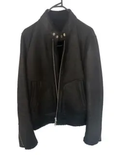 District ユナイテッドアローズ　ブラックレザージャケット