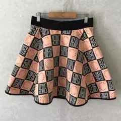 STUSSY ロゴ スカート ピンク×ブラック S 美品