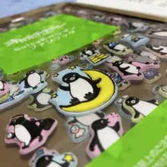 Suicaのペンギン ぷくっと もこもこ 立体 マシュマロシール さかざきちはる