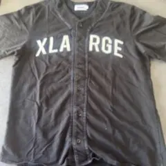 XLARGE ブラック ボタンアップ Tシャツ L
