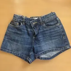 デニムショートパンツ ゴム入り