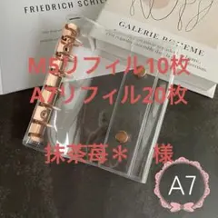 クリアバインダー 6穴 ダブルボタン A7ロルバーン シルバー