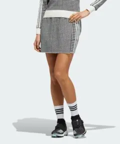adidas Golf マルチチェックパターン セータープルオンスカート
