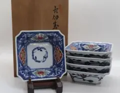 源右衛門窯 染錦扇面皿 　 　　　　　　　　　　五枚 木箱入り 源右衛門窯 染錦扇面皿 五枚 木箱入り - メルカリ