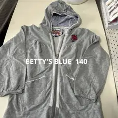 BETTY'S BLUE フード付きパーカー 140 昭和レトロ