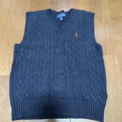POLO RALPH LAUREN ネイビー ベスト S(8)