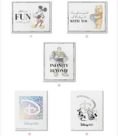 ディズニー　100 HAPPY ハッピーくじ キャンバスアート　コンプリート