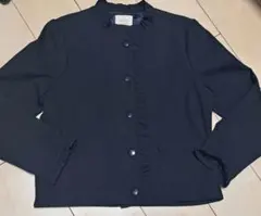 Sezane フリル付きネイビージャケット