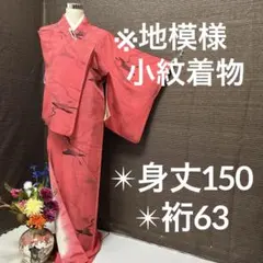 地模様 小紋 正絹 広衿 袷 YK-719