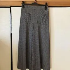 ETERNO BELLEZZA 千鳥格子柄 ワイドパンツ 38