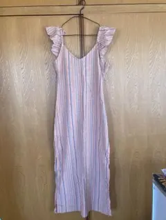 BEAMS購入 ギリシャ製 コットンフリルワンピース