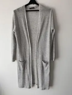 AVAIL MODE リブニット ロングカーディガン グレーのサムネイル