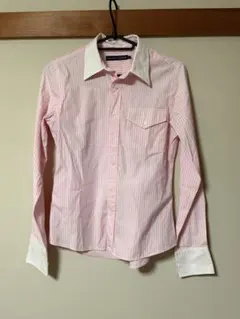 Ralph Lauren 長袖シャツ サイズ7 ピンクストライプ