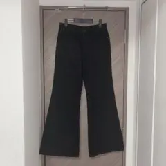 【価格交渉歓迎】14oz DENIM FLARE PANTS 42 blackのサムネイル