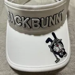 JACKBUNNY 白色バイザー ドラえもん刺繍