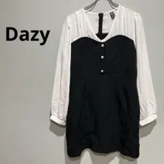 【Dazy】ワンピース　ブラック　ホワイト