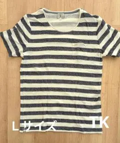 美品　キクチタケオ　TK ストライプ Tシャツ　メンズ　Ｌ
