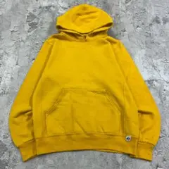 ラッセルアスレティック　スウェットパーカー　M　イエロー　古着　無地