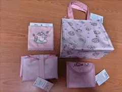 マリー　エコバッグセット 4点　ピンク