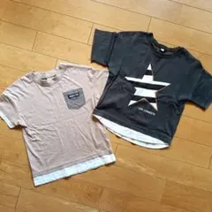 Tシャツ　半袖　2枚セット売り　キッズ　男の子　130cm　難あり品
