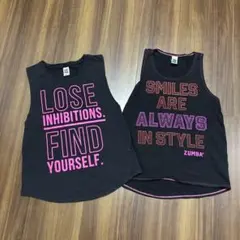 【2枚セット】ZUNBA　WEAR　タンクトップ2種セット　Sサイズ