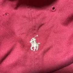 ラルフローレン　赤キャップサイズ調整後ろでできます。男女兼用です。