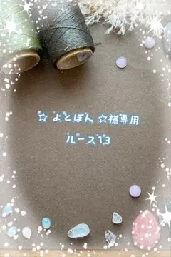 ☆ よとぽん ☆様専用 ルース13