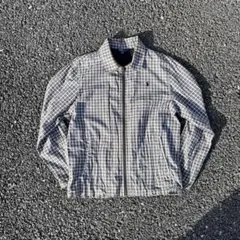 80s ラルフローレン チェックジャケット スイングトップ ジップ 三角タグ