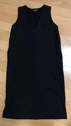 マタニティワンピース秋冬用　黒　エンジェリーベM