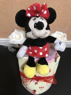 【ラッピング代、送料込】ミニーちゃん ミニおむつケーキ